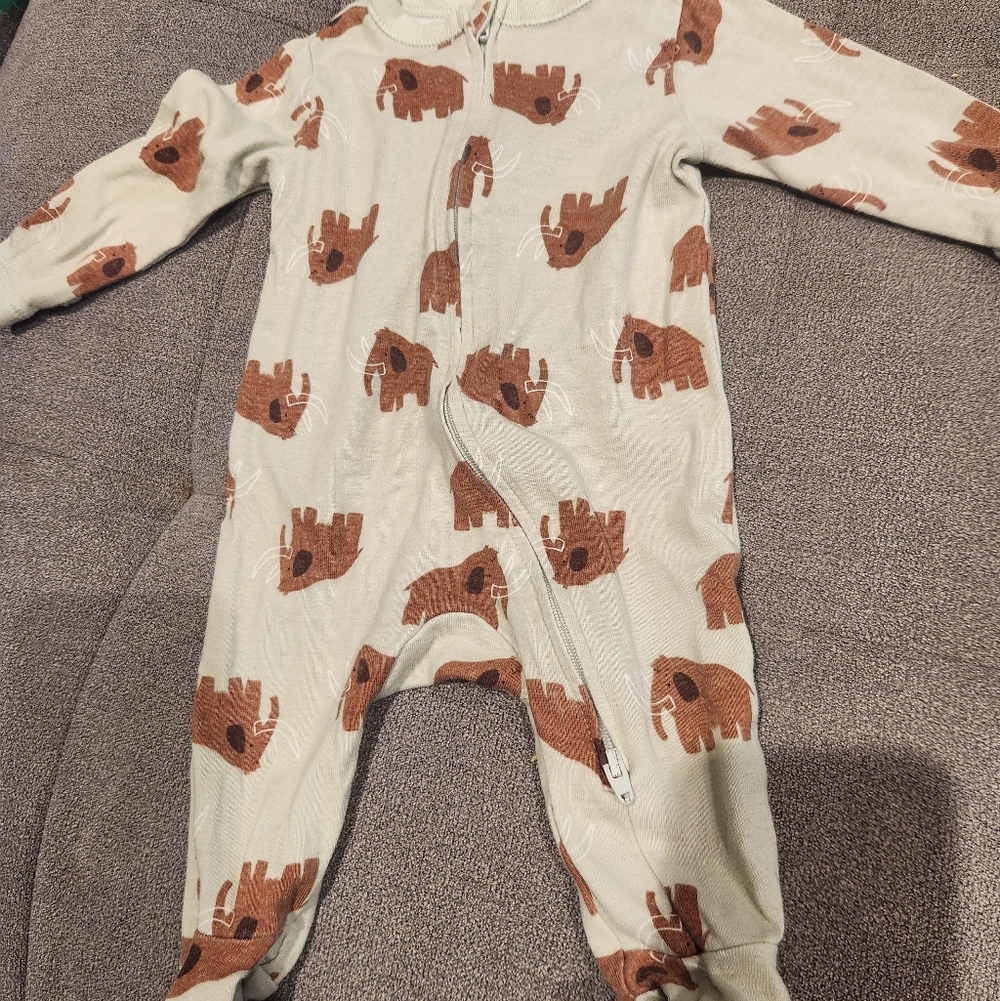 Old Navy Brown and Cream Kids Footie